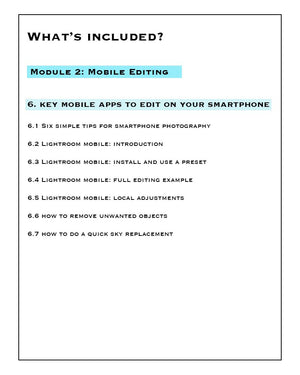 Module 2 - Mobile Editing